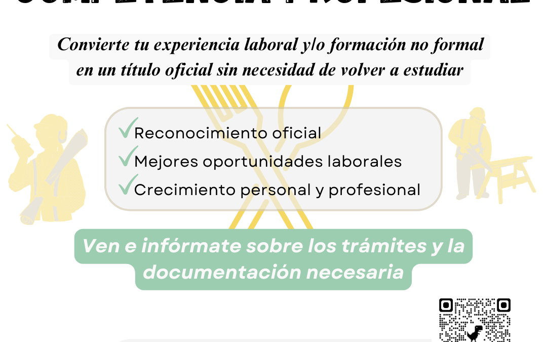 La Casa de Cultura acoge el lunes una charla informativa sobre la acreditación de competencias profesionales