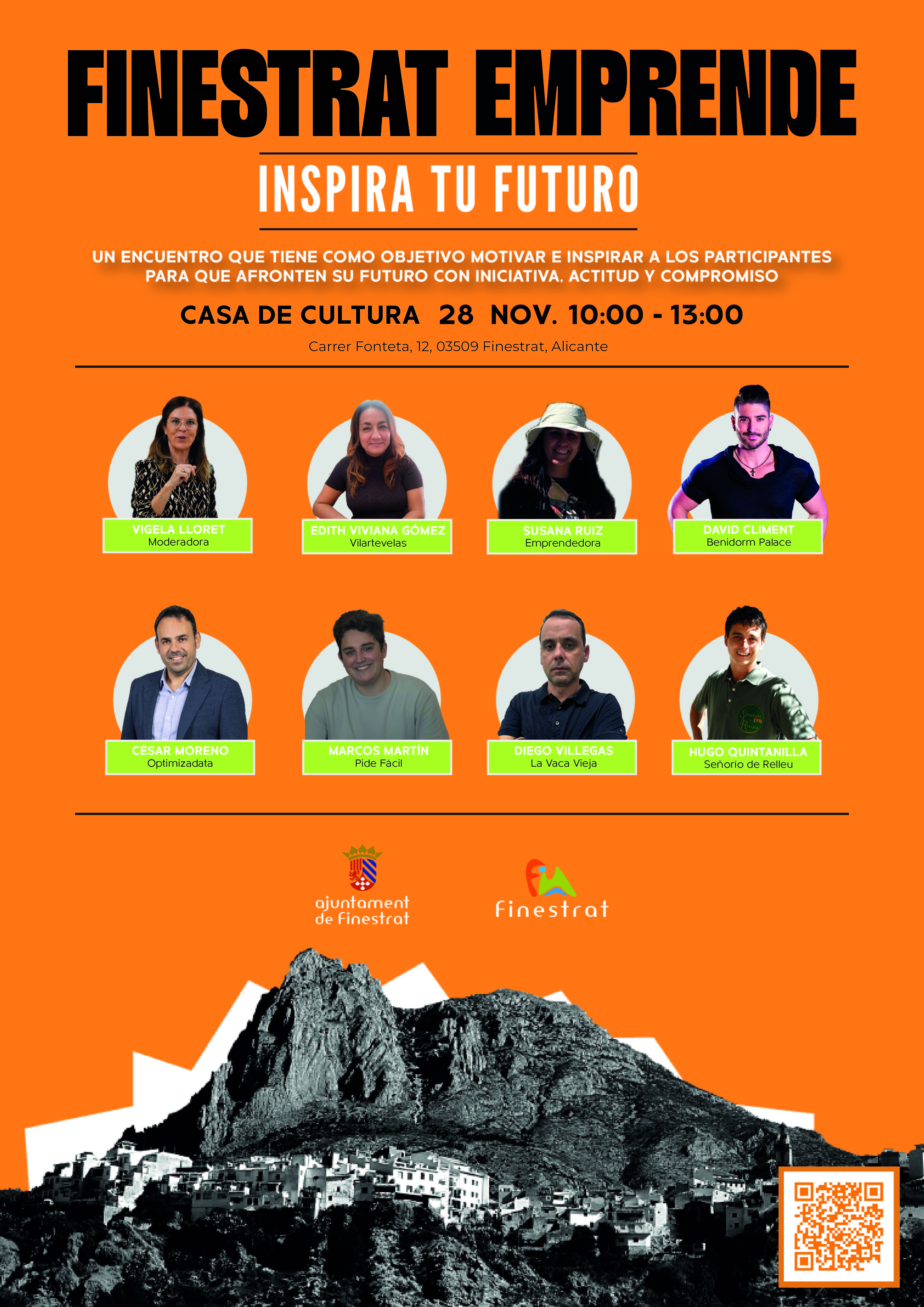 Llega el encuentro“Finestrat emprende”, el 28 de noviembre en la Casa de Cultura de Finestrat