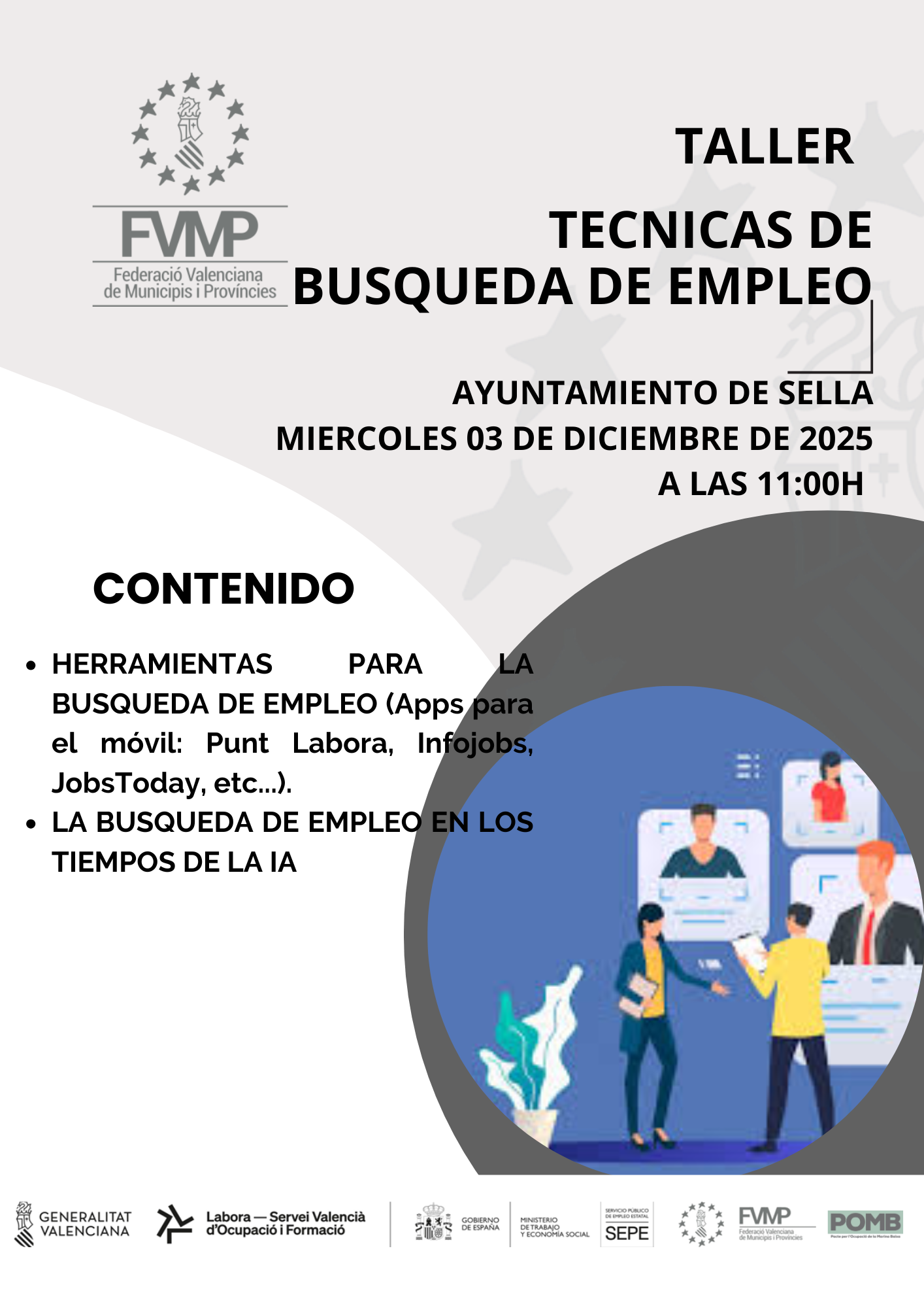 CARTEL BUSQUEDA DE EMPLEO EN SELLA 03DICIEMBRE