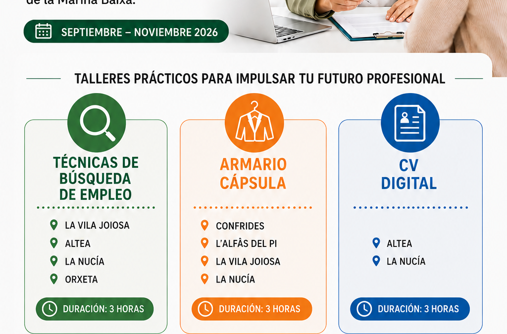 Cursos de Formación para el Empleo – Pacte per l’Ocupació de la Marina Baixa (POMB)