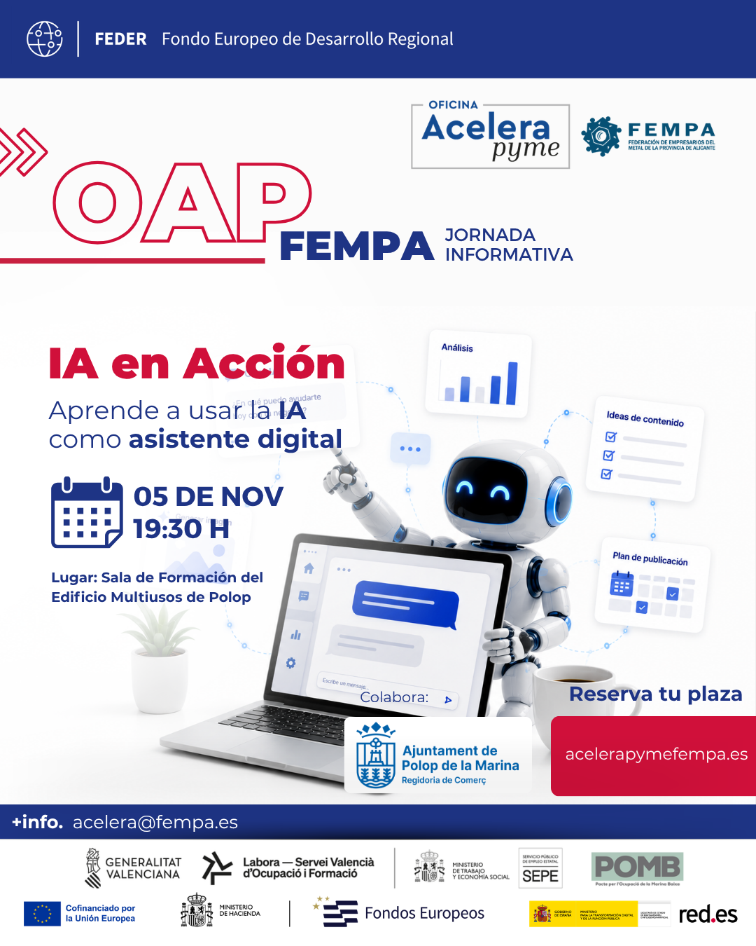 IA en acción en Polop: una jornada para convertir la inteligencia artificial en una ayuda real para el día a día del negocio