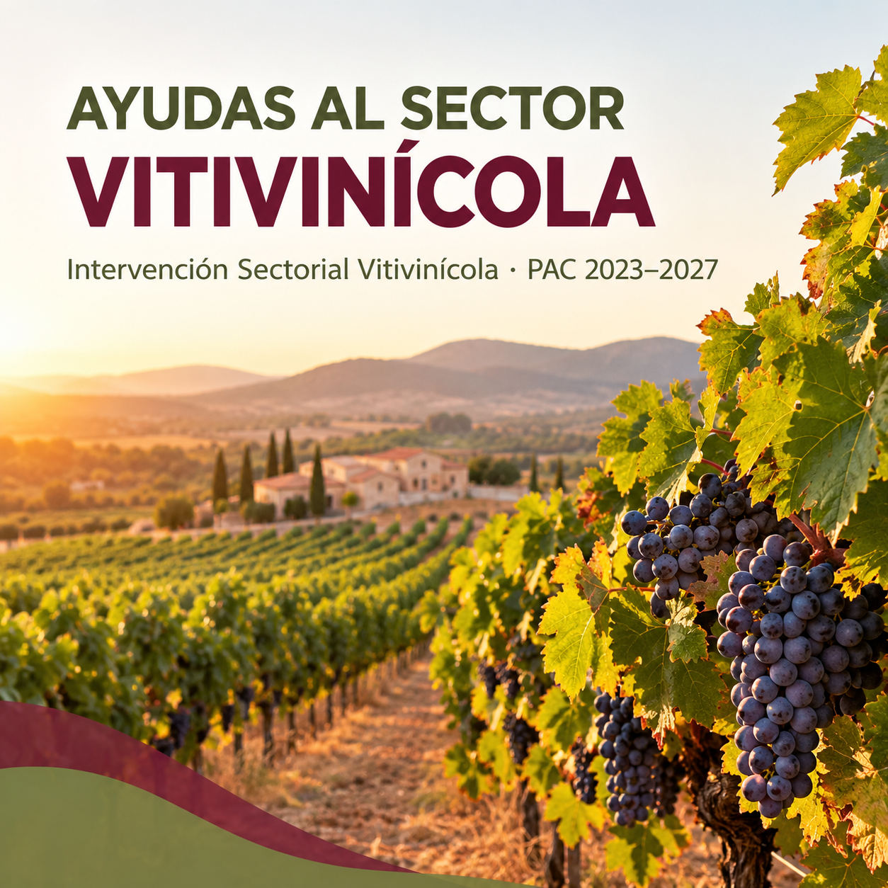 Ayudas al sector vitivinícola: apoyo a la modernización, la sostenibilidad y la competitividad